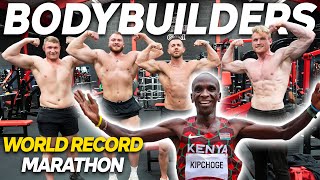 Bodybuilders Attempt Eliud Kipchoge’s World Record Marathon Pace [upl. by Cacie]