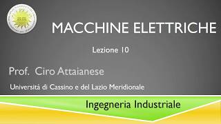 Macchine Elettriche Lezione 10 [upl. by Lyndsay]