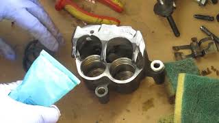 Overhauling front brake calipers of a Suzuki DR 650 [upl. by Cence]