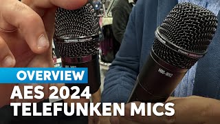 AES 2024 Telefunken M80 and M81 Microphones [upl. by Ardnic315]