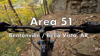 Area 51  Wonderland Mountain Bike Trails in Bentonville  Bella Vista AR [upl. by Udell]