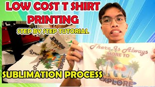 SUBLIMATION PRINTING T SHIRTS stepbystep tutorial  Tshirt sublimation printing using Epson L120 [upl. by Mcnair]