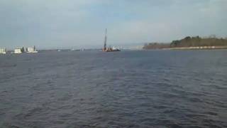 Dredging Operations Minnesota Point from Wisconsin Point [upl. by Ipoillak]