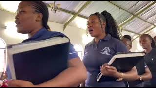 Tangeni Omuwa choir performing at Oshakati Mweneni thilu  social day [upl. by Shedd]