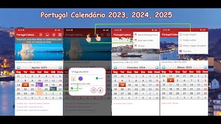 Portugal Calendário com os dias feriados de 2023  2025 [upl. by Hubble611]