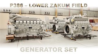 P386 Lower Zakum Field  Generator Sets [upl. by Einnaej]