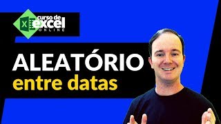 COMO FAZER ALEATÓRIO ENTRE DATAS NO EXCEL [upl. by Aitsirt365]