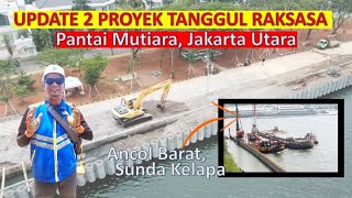 PROGRES TANGGUL RAKSASA di Pantai Mutiara 90 II ANCOL Sudah 450 Batang Spun Pile dari 855 Batang [upl. by Kehoe396]