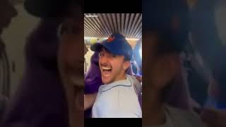 grimace moshpit with Mets fans in subway [upl. by Tenej]