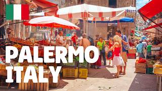 Palermo Sicily — Italy Walking Tour 4K 🇮🇹 [upl. by Ahselrac]