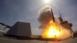 MdCN Naval Cruise Missile 1st Launch from Aquitaine FREMM Frigate French Navy Marine Nationale [upl. by Alviani]