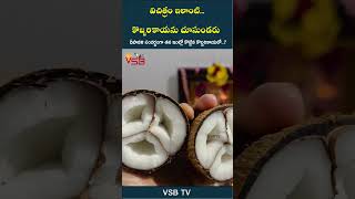 విచిత్రం ఇలాంటి కొబ్బరికాయను చూసుండరు vsbtv vsbmedia pooja temple wow great viralvideo rare [upl. by Hamil]