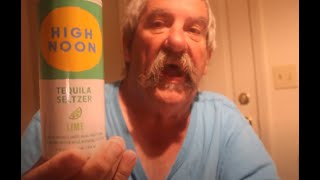 High Noon Tequila Seltzer Lime Review ASMR [upl. by Darsie]