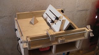 Homemade Table Saw Sledge  Part 4  Jig to build Tetrahedrons and Pyramids [upl. by Shannah99]