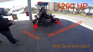 Daytona Bike Week 2018 Day 2 Riding on the Beach 1200 HP V8 Motorcycle [upl. by Ydospahr461]