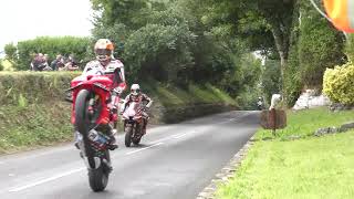 Davey Todd Wheelie After Winning Feature Race of Armoy Race of Legends 2024 [upl. by Eeluj392]