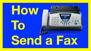 How to Send a Fax from a Fax Machine  How to Fax [upl. by Seed]