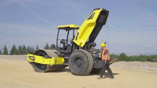 BOMAG Single Drum Rollers Smart Line  Daily service [upl. by Ecitnerp]