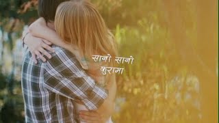 Sushant KC  Sano Sano Kura Ma Pani Timi Risaune  Nepali Song Starus  Overlay Lyrics [upl. by Tavis299]