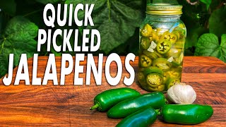 How To Make Quick Pickled Jalapenos  Easy Pickled Jalapenos For The Refrigerator [upl. by Bastian554]