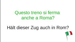 Italienisch lernen für Anfänger deutsch 100 erste Sätze auf Italienisch [upl. by Ahso]