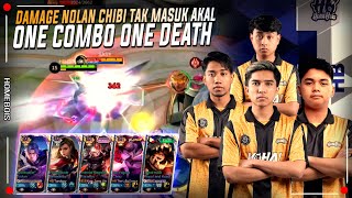 Homebois Full Power🔥 Damage Nolan Chibi 100 Broken  One Shot Build Nolan  Mobile Legends [upl. by Giamo]