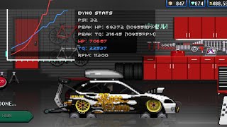 Honda Civic Build  Pixel Car Racer  70000HP  THE PIXEL GAMING 2 [upl. by Bindman]