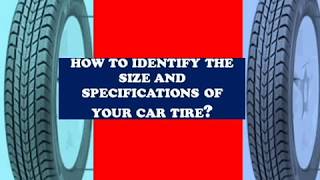 MEANING OF THE INSCRIPTIONS ON YOUR VEHICLE TIRES [upl. by Cha]