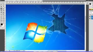 Speed Paint Fixing A Windows Logo Wallpaper [upl. by Eillek]