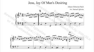 BACH  quotJesu Joy Of Mans Desiringquot Cantata BWV 147  BasicEasy Piano Arrangement [upl. by Lyndon]