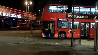 Enviro 400 Hybrid Abellio London 2424 SN61CYF TFL Rail Replacement UL16 Terminates at Stratford City [upl. by Ahtamas]