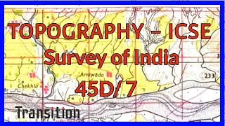 ICSE 2023 Topography 45D7 II ICSE 2022 Geography Class 10 Topography II ICSE Topography 45D7 [upl. by Orman]