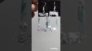 Resin earrings art resin resinart resinearrings shorts [upl. by Onaireves]