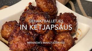 Gehaktballetjes in ketjapsaus MM 532 [upl. by Maighdlin]