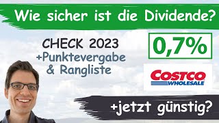 Costco Aktienanalyse 2023 Wie sicher ist die Dividende günstig bewertet [upl. by Anait532]