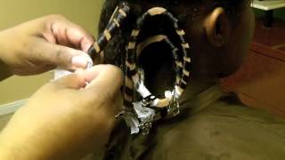 How to lace hair using Mizani Lacers pt2 [upl. by Ultan]