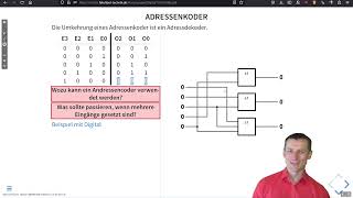 Digitaltechnik  82  Adressencoder [upl. by Saimon279]