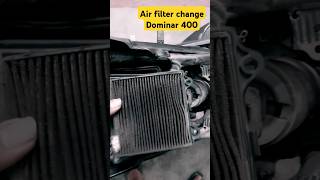 Air filter change at home👋 Dominar 400💯 diy automobile viralvideos shorts riding youtube [upl. by Ayat]