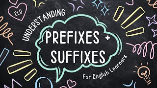 Lets Learn Prefixes and Suffixes  ESL CLASS FOR YOU [upl. by Lener]