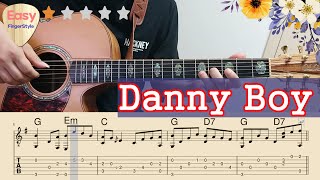 🔴Danny Boy  Easy Fingerstyle Guitar Tutorial  Irish Traditional Folk Song  TAB and Chords [upl. by Iak]