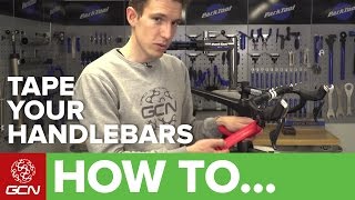 How To Tape Your Handlebars In The Figure Of 8 Style  Maintenance Monday [upl. by Jovi]