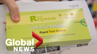 COVID19 Demand for rapid antigen test soars while questions rise over Omicron and vaccines [upl. by Warde477]