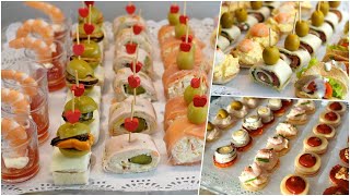 3 Bandejas de Canapés Variados con 15 Recetas Originales Fáciles y Rápidas para Navidad y Fiestas [upl. by Blunk114]