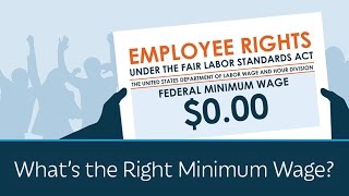 Whats the Right Minimum Wage  5 Minute Video [upl. by Warenne]