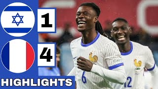 🔵Israel vs France 14 Extended HIGHLIGHTS  UEFA Nations League [upl. by Ydnagrub]