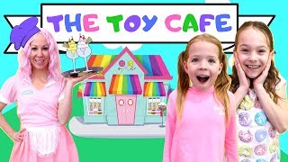 Addy and Maya Visit the New Toy Cafe [upl. by Ludeman]