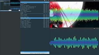 CMUS  VIS Terminal Music Player with Visualization  I ♥ Terminix AGAIN [upl. by Llaccm196]