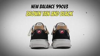 New Balance 990v3 Brown Tan and Black [upl. by Niarfe729]