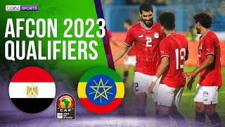 Egypt vs Ethiopia  AFCON 2023 QUALIFIERS HIGHLIGHTS  09082023  beIN SPORTS USA [upl. by Nwahsat313]