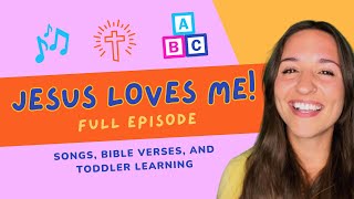 Christian Toddler Learning Bible and Songs with Ms Lettie JESUS LOVES ME Little Acorns [upl. by Arlon]